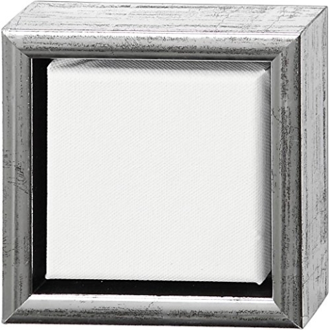 Keilrahmen, Außenmaße 14x14 cm, Tiefe 3 cm, Leinwandgröße: 10x10 cm, 6Stck.