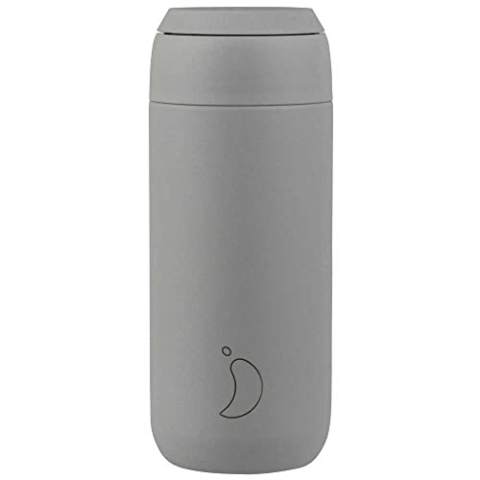 Chilly's Series 2 doppelwandiger Kaffeebecher aus Edelstahl in der Farbe Granite Grey mit einem Volumen von 500ml, B2B_C500S2GGRY