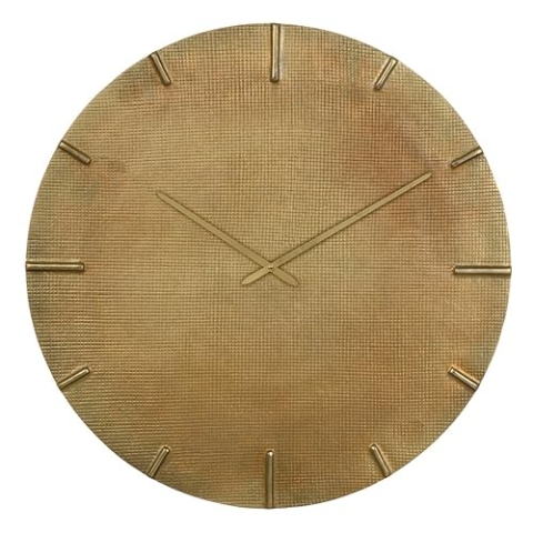 BigBuy Home Wanduhr 74 x 74 cm Taupe Aluminium