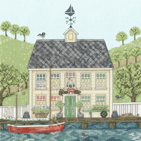 Bothy Threads The Home of Happy Stitching Kreuzstich Set mit Zählmuster Das Kapitänshaus