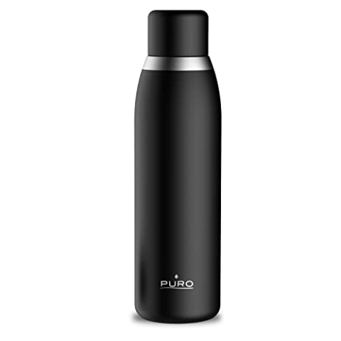 Puro Smart Edelstahl Thermoskanne Unisex, Schwarz, One Size