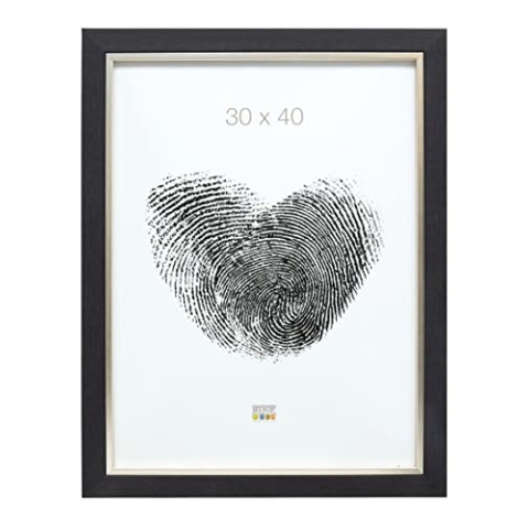 Deknudt Bilderrahmen, Kunstharz, grau, 30 x40 cm