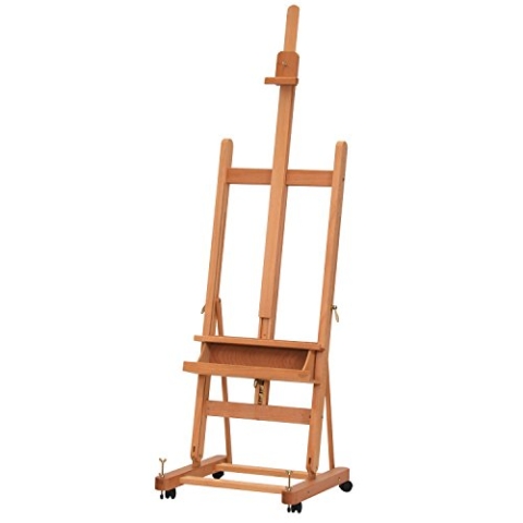 Honsell M/06 Caballete De Estudio C/Cremall. Grande (M06) Mabef Studio-Staffelei mit Rasterverstellung hergestellt aus qualitativ hochwertigem, geöltem Buchenholz, Holz, Bunt, One Size