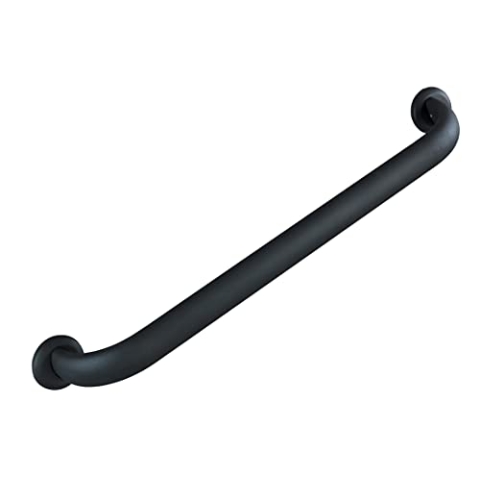 WENKO Wandhaltegriff Secura, extra lang, für sicheren Halt im Bad, wie Dusche, Badewanne und an der Toilette, Stabiler Haltegriff zum Bohren, Aluminium rostfrei, 67,5 x 7 x 12 cm, Anthrazit