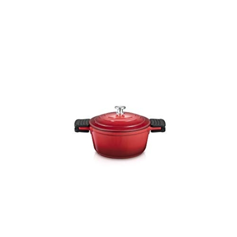Tescoma Kasserolle mit Deckel BORDEAUX ø 20 cm, 2,7l I Premium Antihaft, für Alle Herdarten & Backofen I Edelstahl & Silikongriff I Rückfließ-Deckel, stilvoll & pflegeleicht