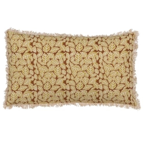 BigBuy Home Kissen Baumwolle Braun Beige 50 x 30 cm