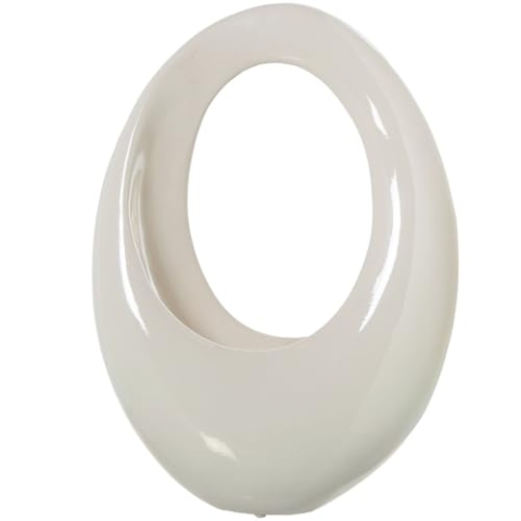 Alexandra House Living Vase, Hellgrau, Keramik, 15 x 44 x 31 cm