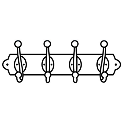 Darice 1219-416 Prägeschablone, Wandgarderobe, Plastik, transparent, 10,8 x 14,6 x 0,4 cm