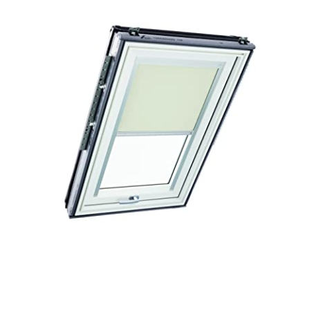 Original Roto Verdunkelungsrollo ZRV - Nahezu vollständige Verdunkelung - Führungsschiene Silber - Dachfenster Baureihe Designo R6/R8, i8 und Classic 64/84 - Größe 074/098 | 07/09 - Farbe Beige