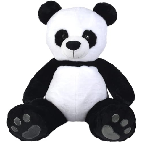 SIMBA 6305810007 Disney Mickey Nicotoy Plush Panda Toy, 100% Polyester, Machine Wash, 26" Tall