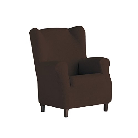 Eysa Dorian elastisch Sofa überwurf ohrensessel, Chenille, 7-braun, 37 x 9 x 29 cm