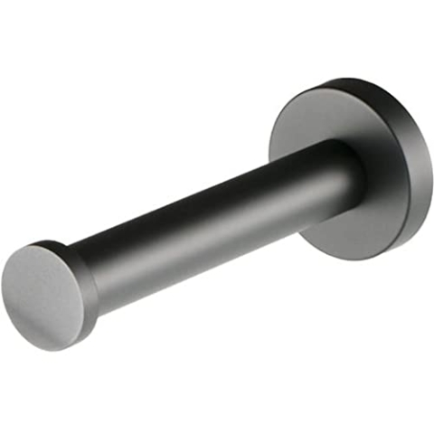 Geesa Nemox Reserverollenhalter, Toilettenpapierhalter aus Edelstahl, Farbe: Schwarz, 49 x 49 x 130 mm