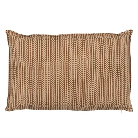 BigBuy Home Kissen Baumwolle Braun Beige 60 x 40 cm
