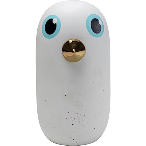 Kare Design Tischlampe Birdie Weiß, Vogel Motiv, Keramik Porzellan lackiert, Schreibtischlampe Kinder, Nachttischlampe, Dekoleuchte, Tischleuchte, Kinderlampe, 25,5x13,5x16,6cm