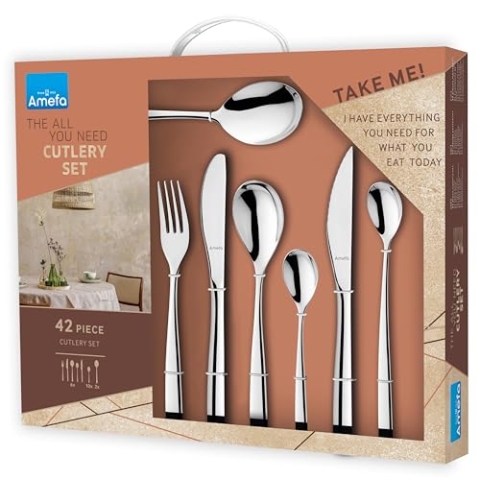 Amefa Gaia - Besteck-Set - 42 Teile - 6 Personen