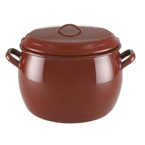 Quid Bommeltopf 26 cm C/T Classic QD Kochtopf mit Deckel, Legierter Stahl, braun, 26CM