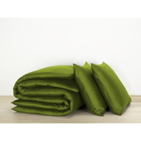 De Witte Lietaer Bettwäsche Olivia Kaktus – Set Bettbezug 240 x 220 cm + 2 Kissenbezüge 60 x 70 cm