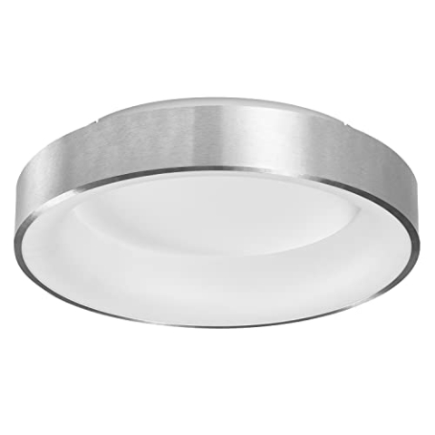 LEDVANCE SUN@HOME CIRCULAR Deckenleuchte, silber, 18,5W, 500lm, regulierbares Weißlicht (2200K-5000K), stufenlos steuerbar, dimmbar, passt das Licht automatisch dem Biorhythmus an, Schutzklasse IP20