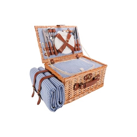 Cosy & Trendy Picknickkorb mit Teppich, für 4 Personen