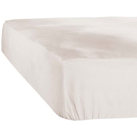 De Witte Lietaer Case Spannbettlaken, Jersey, Baumwolle, Ivory, 180 x 200 x 30 cm