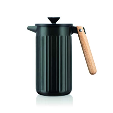 Bodum 11910-259 DOURO Kaffeebereiter aus Porzellan, 8 Tassen, 1.0 l, Schwarz
