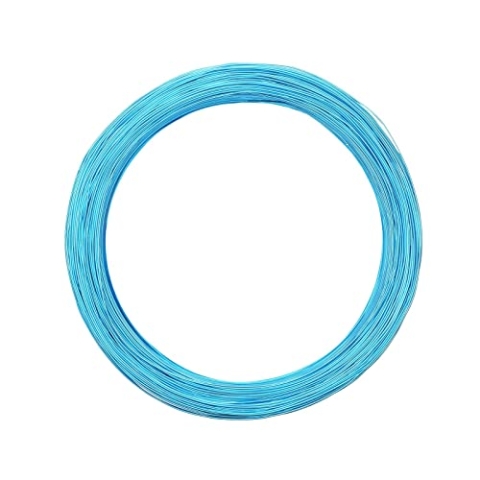 Vaessen Creative Basteldraht und Schmuckdraht 365 m x 0,8 mm Blau (Turquoise) – Flexibler Draht zum Basteln für Blumenkranz, Scmuckherstellung und Modellbau
