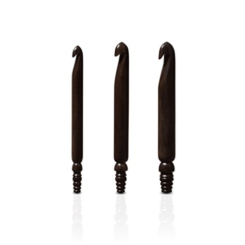 Furls FFCROEBON2000 Häkelnadeln, Wood, Ebony, Size R (20mm)