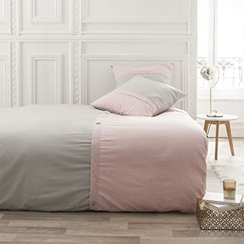 TODAY HC3 Percale Premium Appoline Zink/Pdl (1 HC 220/240 + 2 TB 63/–2-farbiges Finish, Druckknopf)
