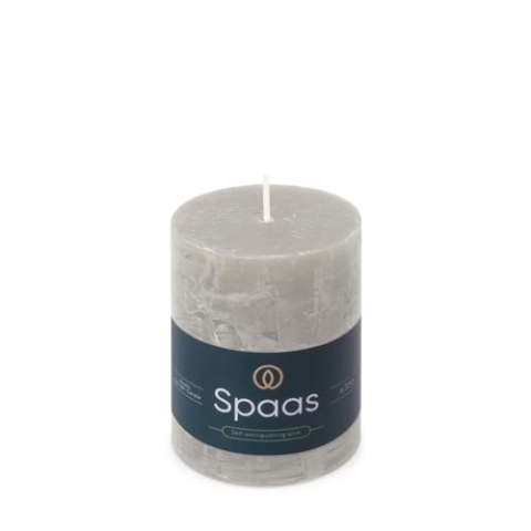 Spaas Rustikale Stumpenkerze 70/95 mm 35St. - hellgrau