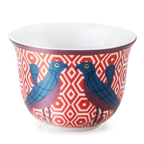 Images d'Orient POR-600066 Birds of Paradise, 6 Tassen