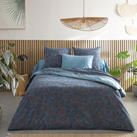 Origin Bedruckter Bambus-Bettbezug, Iris, 260 x 240 cm