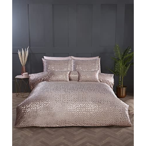 Rapport Home Bellagio Bettbezug-Set (Super-Kingsize-Bett, Blush)