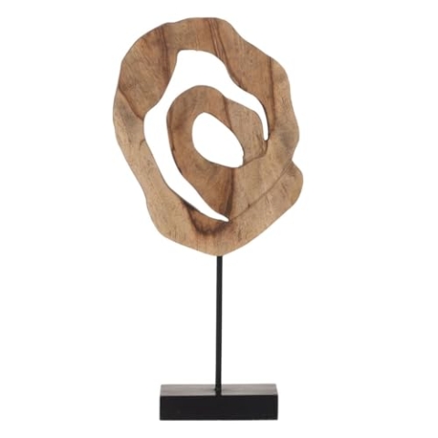 BigBuy Home Skulptur Beige 26 x 8,5 x 52 cm