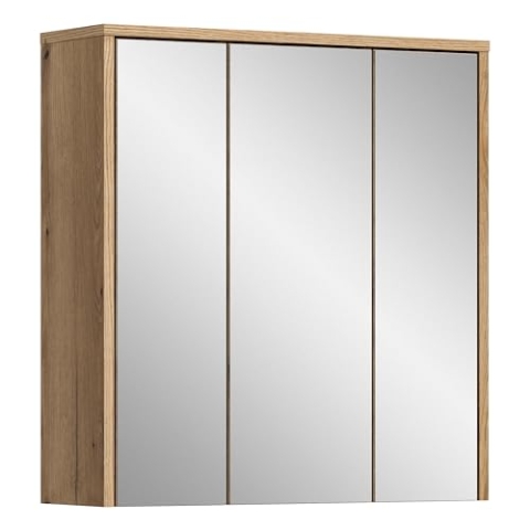 xonox.home Badezimmer Zeno Spiegelschrank Spiegel in Evoke Eiche Nb.ca. 64x68x20 cm