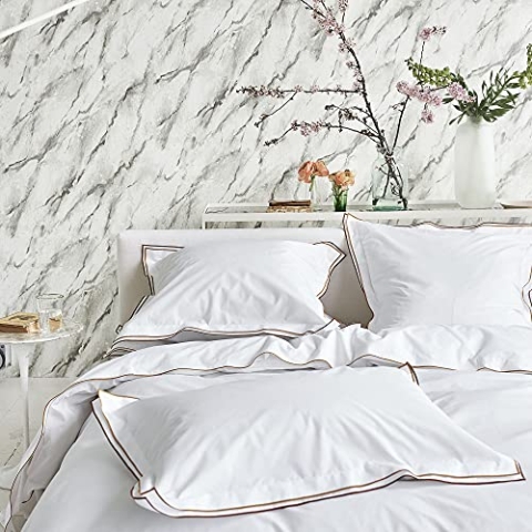 Designers Guild Astor Bettbezug, Baumwolle, Châtaigne/Ocre, 240 x 220 cm