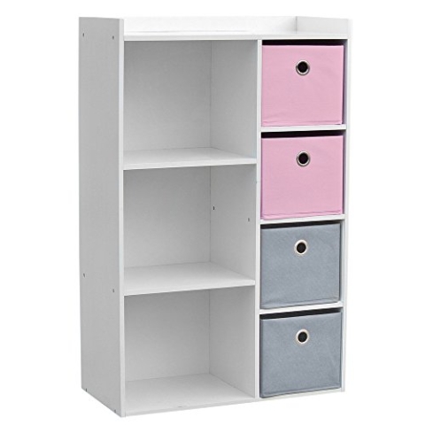 Judy Wild Kleiderschrank, grau und rosa, normal