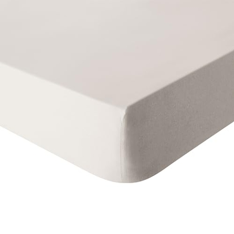 Essix Spannbettlaken Baumwolle Soft Cough Creme 180 x 200 cm