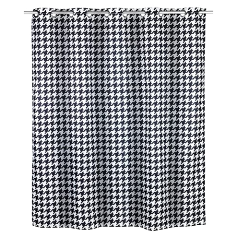 WENKO Anti-Schimmel Duschvorhang Fashion Flex, Textil-Vorhang mit Antischimmel Effekt, große integrierte Ringe zur Befestigung an der Duschstange, waschbar, wasserabweisend, 180 x 200 cm