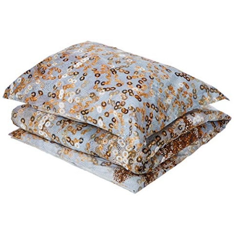 Heckett Lane Lewis Bettbezug, Baumwolle, Schimmerndes Gold, 140 x 220 cm