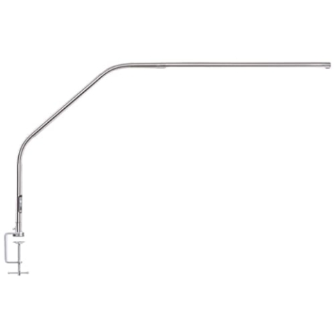 Daylight Slimline 4™ LED Table Lamp in Brushed Steel - 6,000K, 3,200 Lux, 4 Brightness Levels, USB-C Charging Port, Anti-Glare Diffuser, Flexible Design, Art & Craft, Sewing, Nail Salon