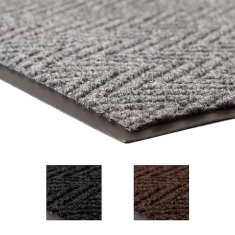 Notrax Low Profile Scraper Eingangsmatte, 120cm x 180cm, Grau