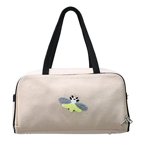 KnitPro K12821 Duffle Bag Seesack, Wildleder, Bumble Bee, 36 x 19 x 16,5 cm
