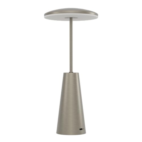 EGLO LED Außen-Tischlampe Piccola, touch dimmbare Nachttischlampe mit einstellbarer Lichtfarbe, Outdoor Tischleuchte aus Metall in Bronze, Lampe für Balkon und Terrasse, IP54