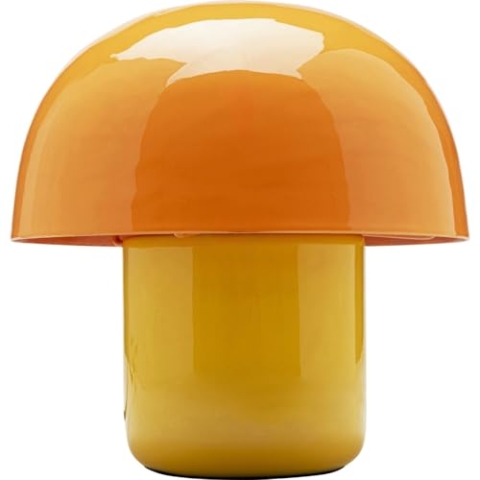 Kare Design Tischleuchte Mushroom Shiny Duo Sunday, Orange, Pilzform, Tischlampe, Nachttischlampe, Leuchtmittel nicht inklusive, 20x20x20 cm (H-B-T)