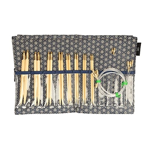Seeknit KA57828-01 Rundstrick Set, Bamboo, Blau, Mittelgroße/Große