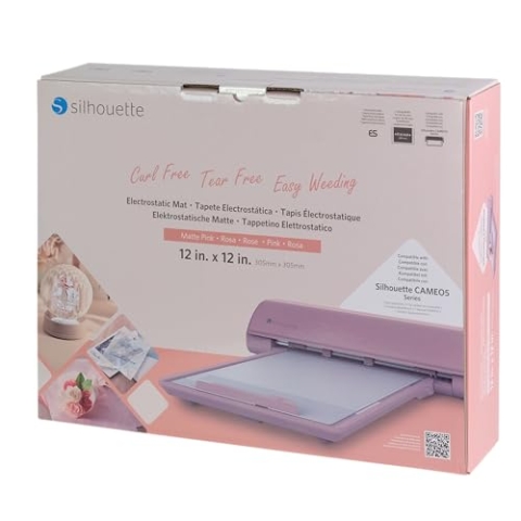 Silhouette America Silhouette Elektrostatische Schneidematte für die Verwendung mit Cameo 5 und Cameo 5 Plus Modellen, 30,5 x 30,5 cm, Mattrosa