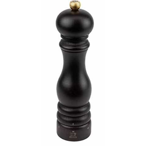PEUGEOT Paris Manuelle Salzmühle, Mahlgradeinstellung u'Select, Höhe: 22 cm, Holz, Braun, 23492