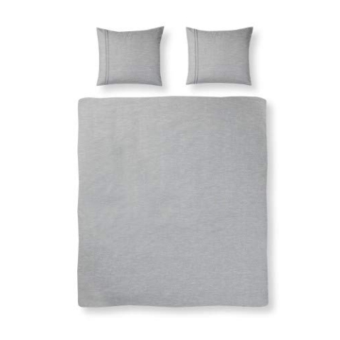 Papillon Milford Bettbezüge, Baumwolle, Grau, 200 x 200/220 cm