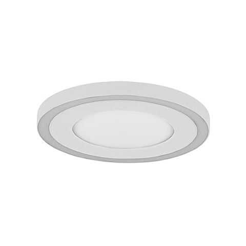 Reality Leuchten LED Deckenleuchte Carus R67222031, Kunststoff Weiß matt, inkl. 10 + 7 Watt LED