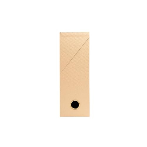 EXACOMPTA - Ref. 89602E – 5 Transferboxen Office By Me – Rücken 90 mm – goldfarbene Grifföse – Maße 25,5 x 9 x 34 cm – mit selbstklebendem Etikett – Beige – fertig montiert
